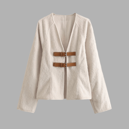 La Jacket aux Ceintures - CircleMa boutique14:771#Creamy - white;5:872CrèmeXSLa Jacket aux Ceintures